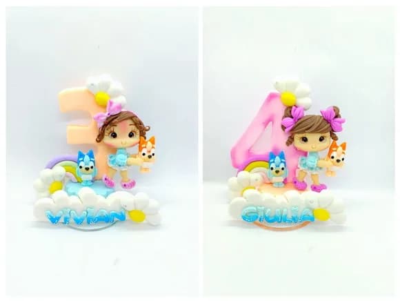 Vela Bluey Menina ( 1 a 9 Anos)