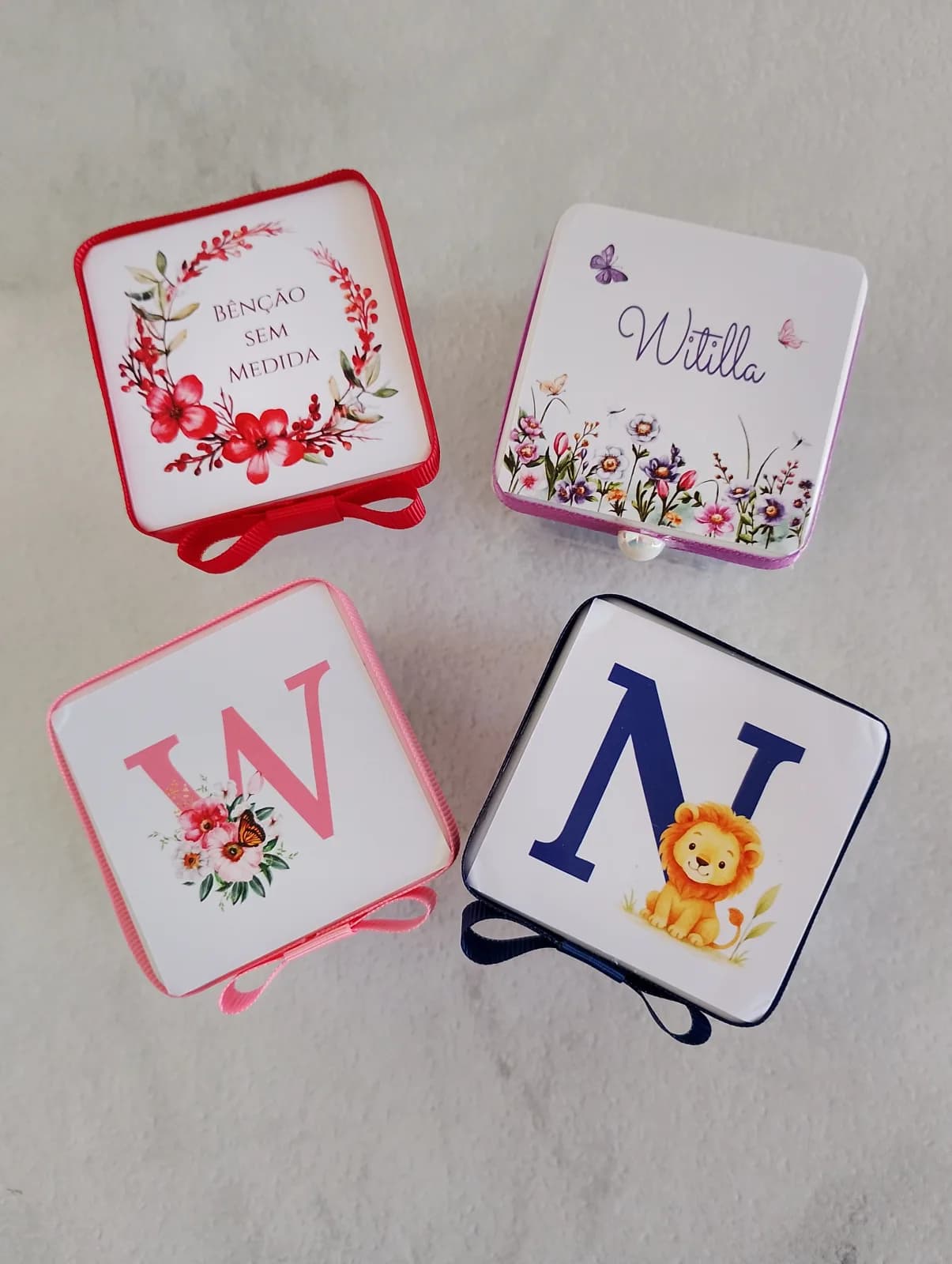40 Caixinhas de Promessas Acrílico /lembrancinhas personalizadas