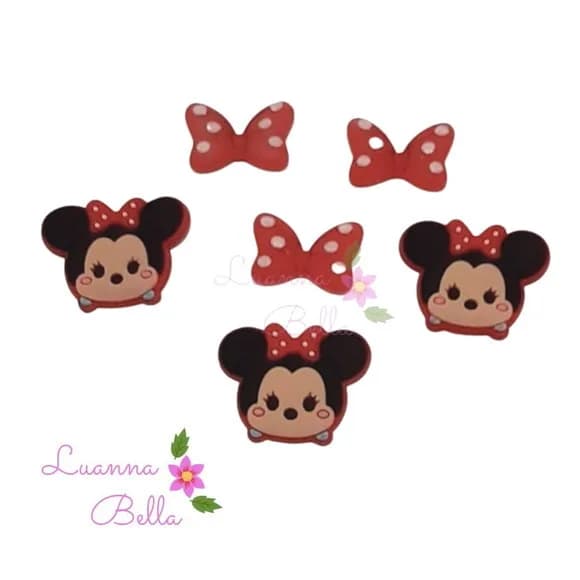 Apliques Emborrachado Modelo Ratinha - pcts c/7 unds