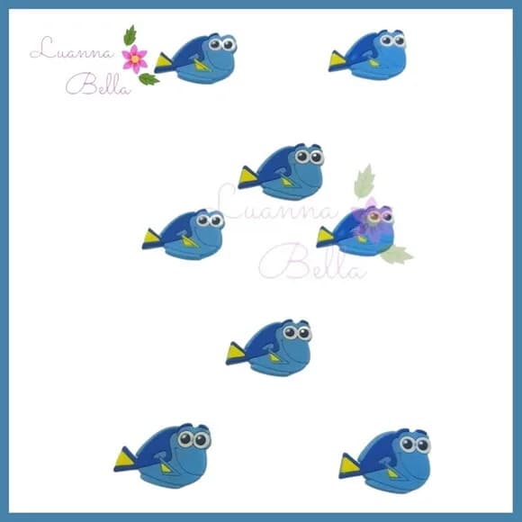 Aplique Emborrachado Dory- Pcts C/9unds