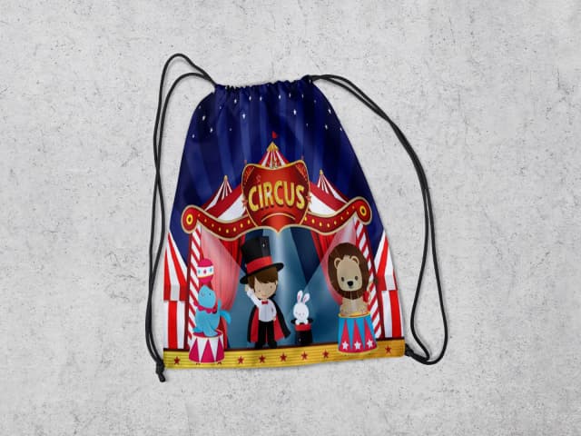 Mochilinha Personalizada Circo Mágico