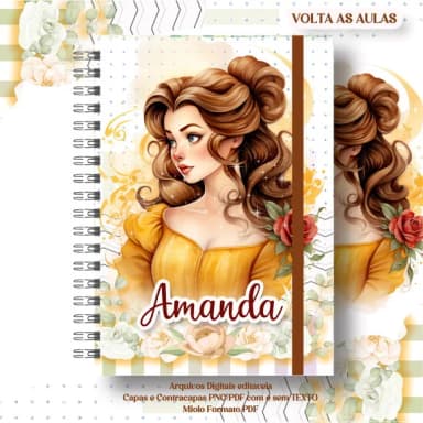 Caderno ou Agenda Personalizada Bela