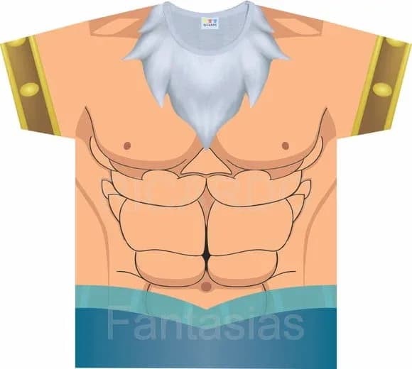 Camiseta infantil Estampa Vikings Guerreiro Nórdico Rei do Mar Infantil