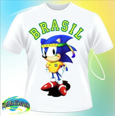 Camiseta Sonic Brasil