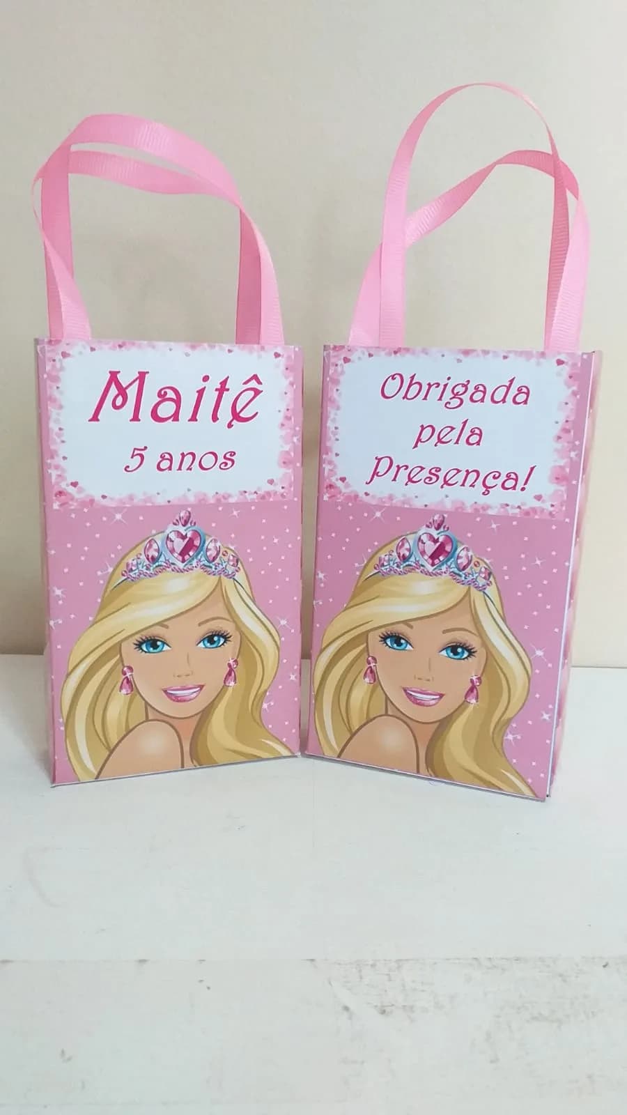 Sacolinhas Personalizadas Barbie para Lembrancinhas