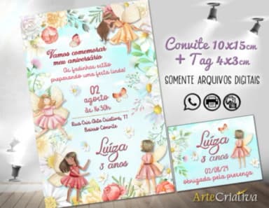 Convite Digital C/tag Jardim das Fadas 6