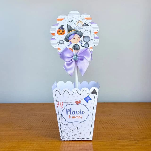 PEGUE E MONTE - Centro de Mesa HALOWEEN - Decoração de Festa | Lembrancinhas | Aniversário | Personalizados