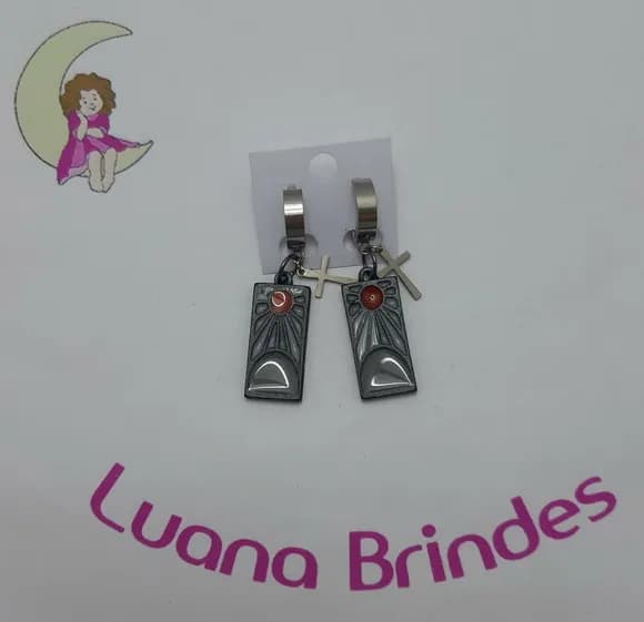 Brinco Desenho Animes 12 de Acrílico - 4,5cm - 1 par