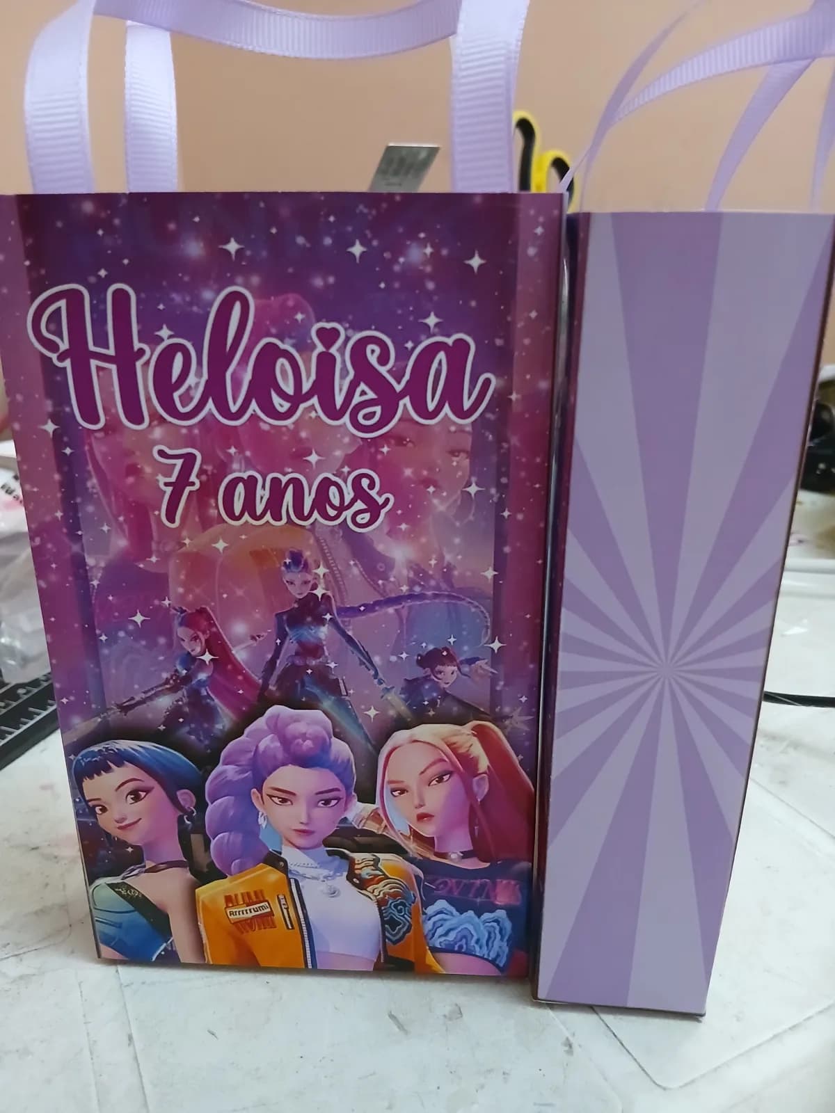 Sacolinhas personalizadas para Lembrancinhas Guerreiras do K pop