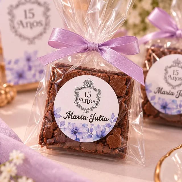 Adesivo para Lembrancinha de 15 Anos