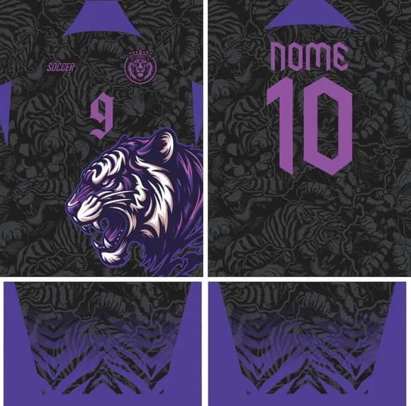 Arte Vetor Camisa Interclasse Tigre Mod-110