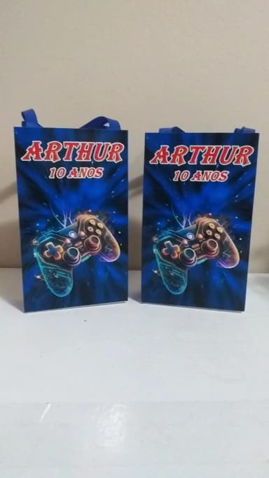 Sacolinhas Personalizadas Video Game para Lembrancinhas