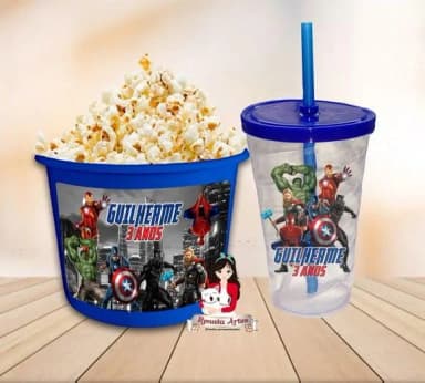 Kit Cinema Personalizado Avengers Vingadores