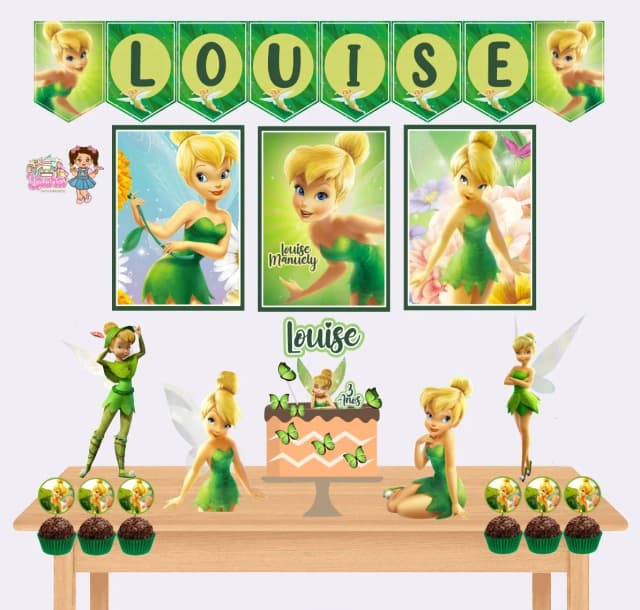 Kit Festa Só Um Bolinho TINKER BELL - Decoração de Festa