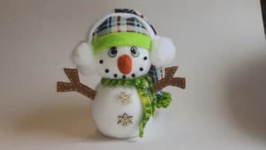 Boneco de Neve em Feltro* Chat Chamar Antes da Compra