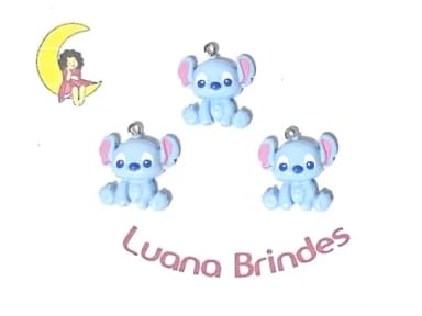 Pingente Stitch de Resina 2,5cm Pacote com 6 Unidades