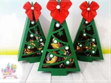 Caixa Árvore de Natal Vazada