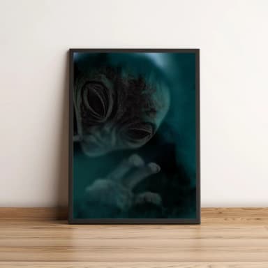 Quadro Alienígena em Arte Sombria Misteriosa 2683