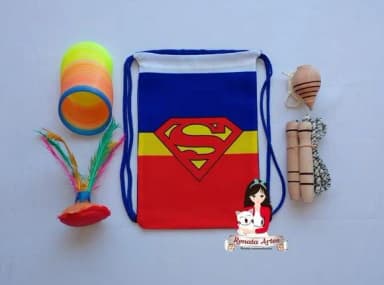 Mochila Boa Infância Tema Super Man