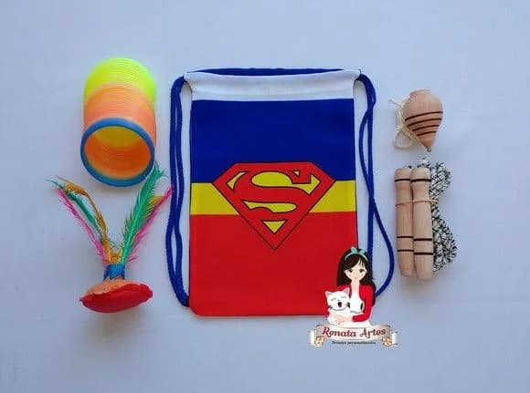 Mochila Boa Infância Tema Super Man