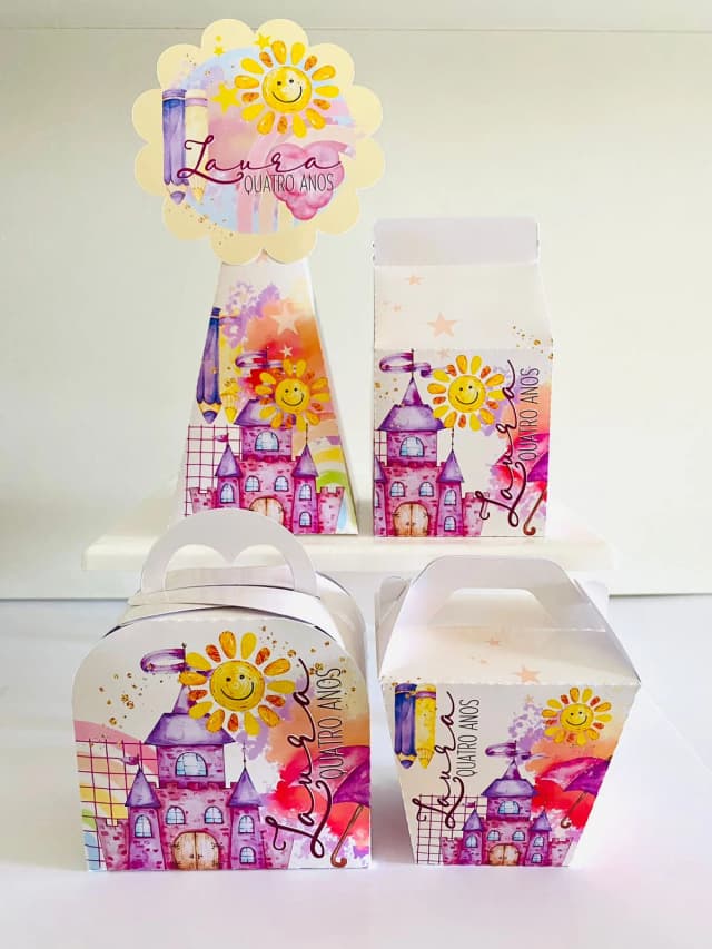 Kit Lembrancinha Aquarela