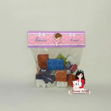 Blocos de Montar Personalizado Bailarina e Soldadinho