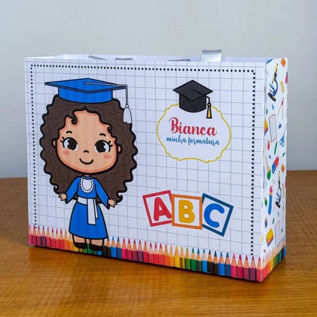 PEGUE E MONTE - Sacolinhas Personalizadas ABC - Decoração de Festa | Lembrancinhas | Aniversário | Personalizados