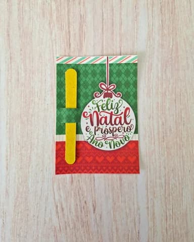Card com Mini Lixa de Natal - Mimo para Cliente