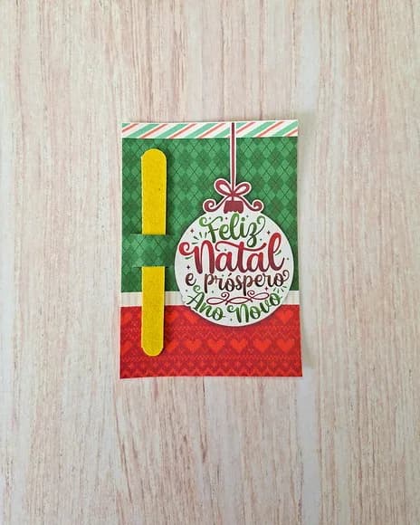Card com Mini Lixa de Natal - Mimo para Cliente