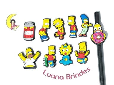Lápis C/ponteira Simpsons Emborrachado Pacote com 10 Unidade