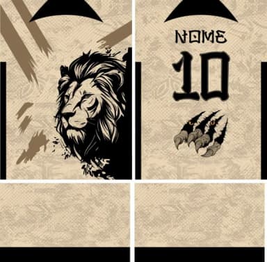 Arte Vetor Camisa Interclasse Leão 345