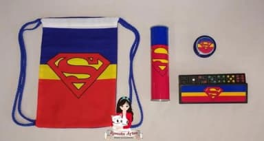 Kit Jogos na Mochila Super Homem