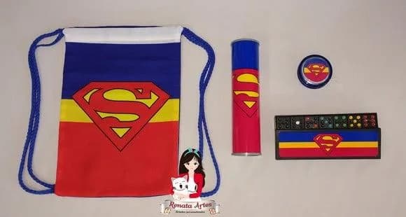 Kit Jogos na Mochila Super Homem