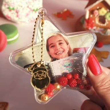 Estrela Acrílica para Árvore de Natal Personalizadas