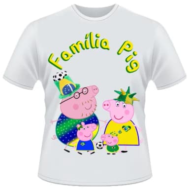 Camiseta Família Pig Brasil