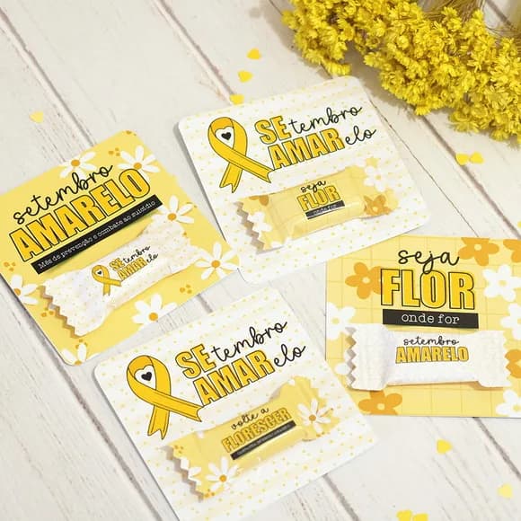 Card com Bala Setembro Amarelo