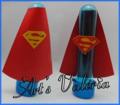 Tubete Colorido com Aplique Super Herois