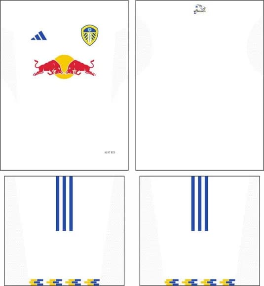 Arte Vetor Camisa Leeds United Local 2025-2026