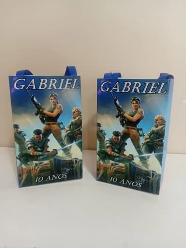 Sacolinhas Personalizadas Fortnite para Lembrancinhas