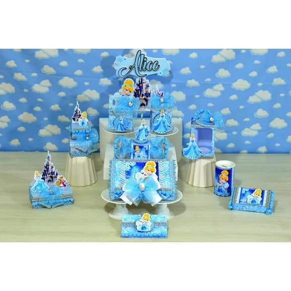 Kit 30 Lembrancinhas Cinderela