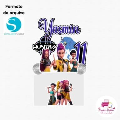 Arquivo Digital - Topo de Bolo Guerreiras do Kpop