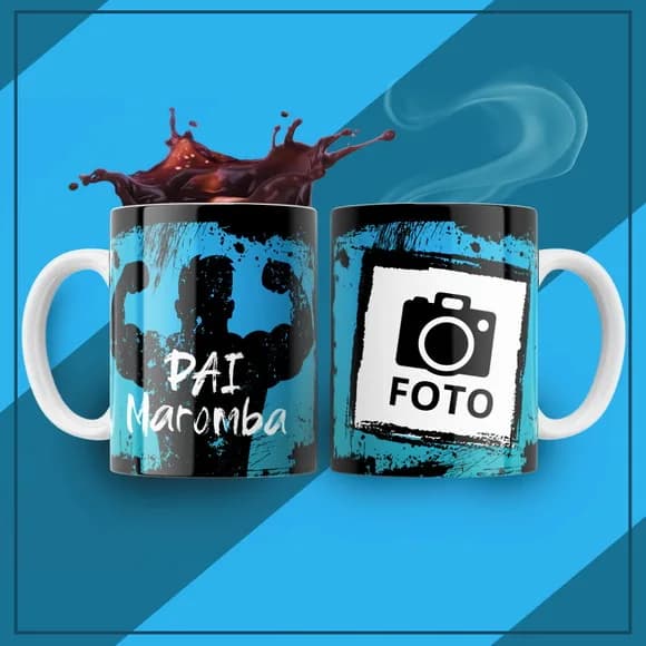 Caneca Personalizada Pai Maromba Academia Fitness