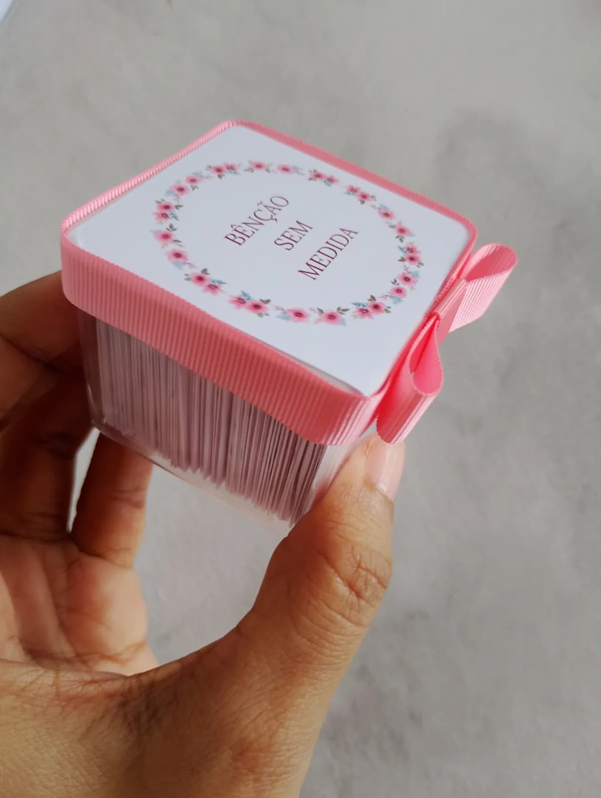 60 Caixinhas de Promessas Acrílico /lembrancinhas personalizadas