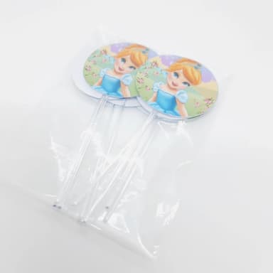 Topper de Doces Personalizados CINDERELA CUTE