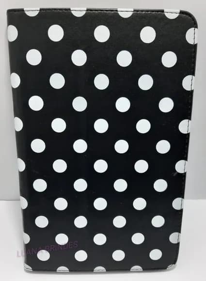 Capa Preta de Couro para Tablet - 1 Unidade