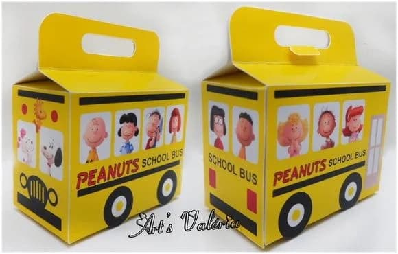 Caixinha Ônibus Escolar do Snoopy O Filme