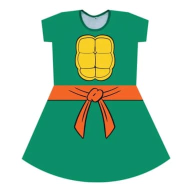 Vestido Infantil Tartaruga