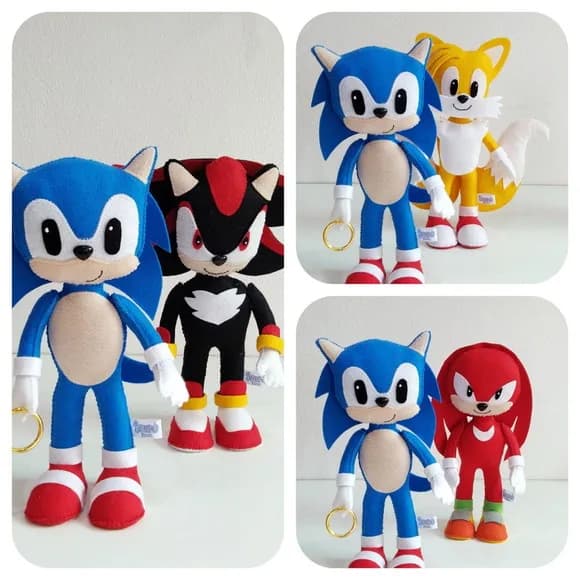 Sonic em Feltro
