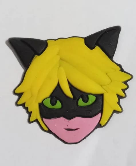 Aplique Menino Gato Emborrachado - 6 Unidades