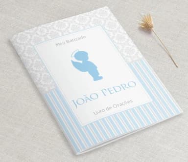 Lembrança Batismo - Livro de Orações - Classico Azul
